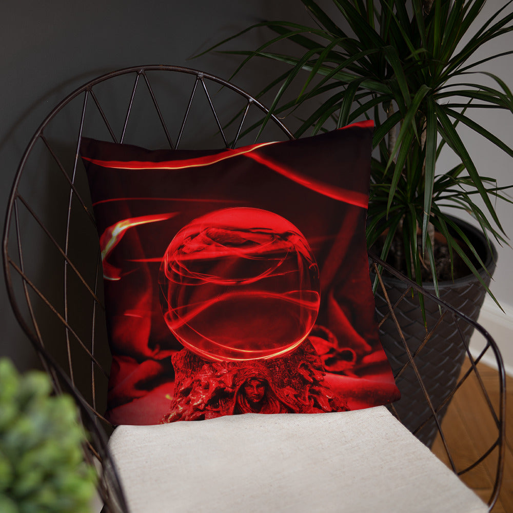 Red Crystal Ball Pillow