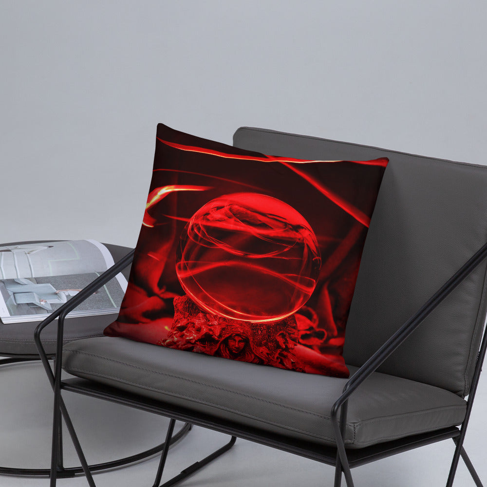 Red Crystal Ball Pillow