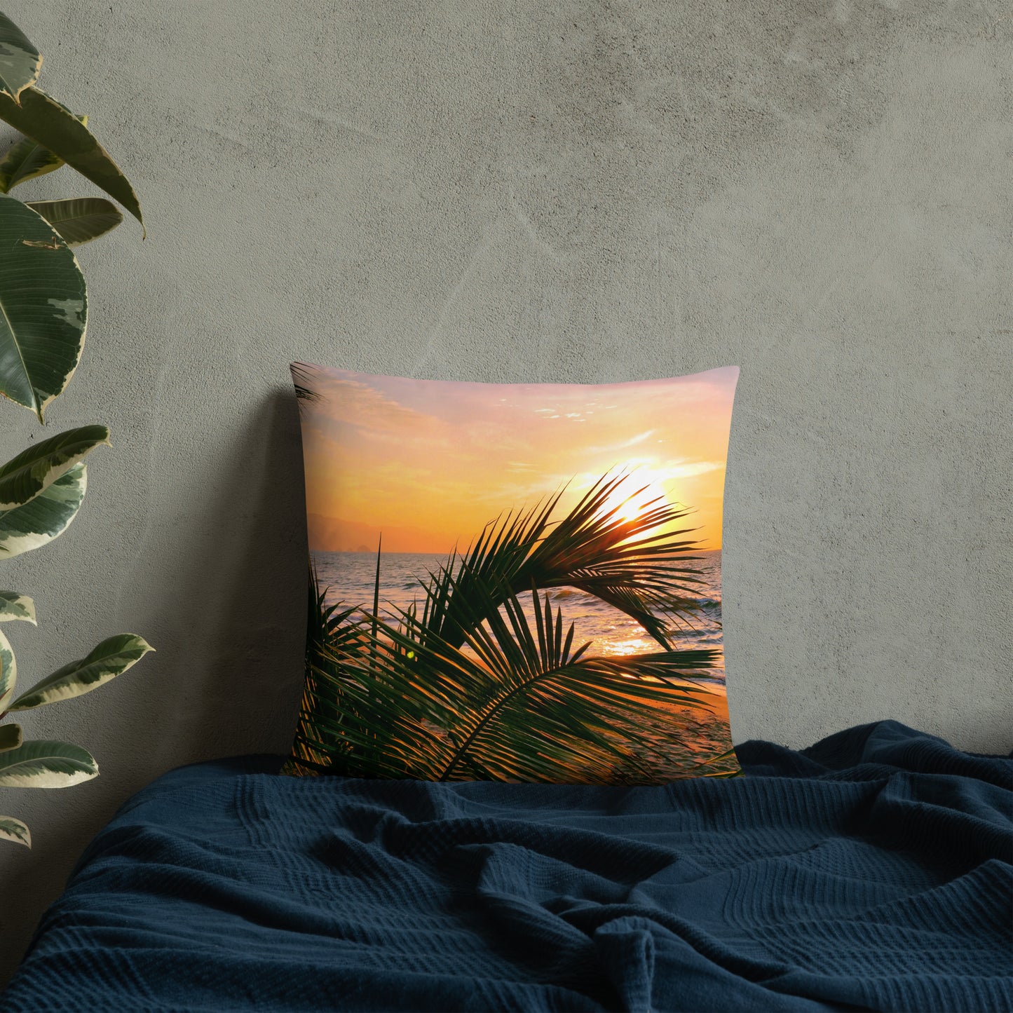 Golden Sunset Pillow