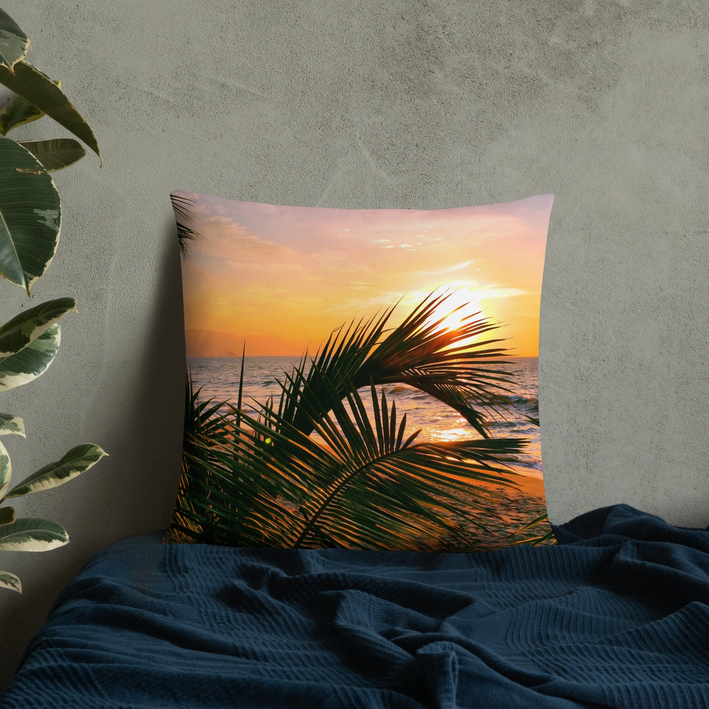 Golden Sunset Pillow