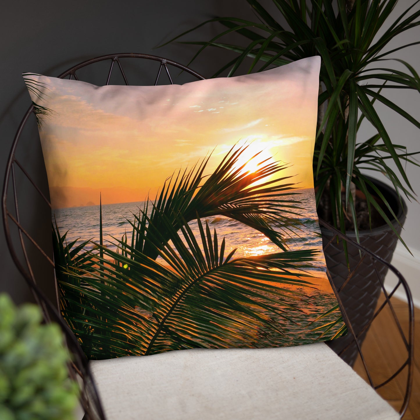 Golden Sunset Pillow