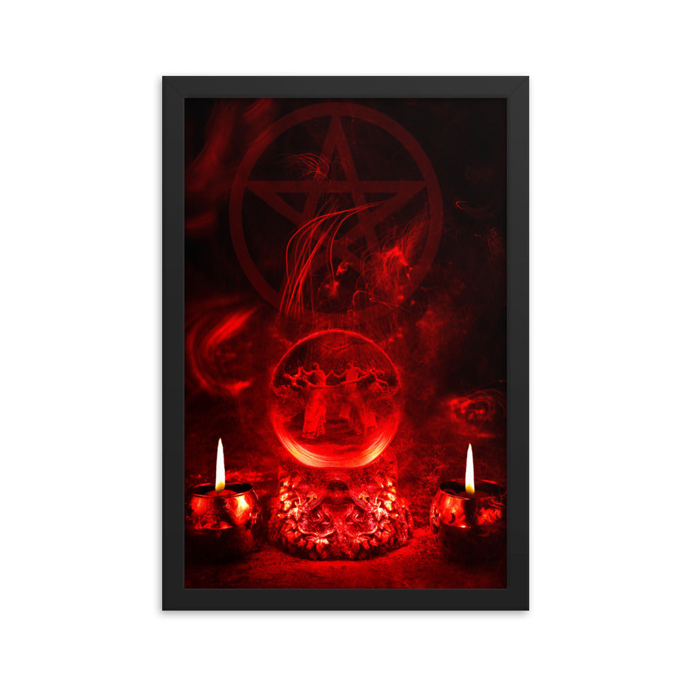 Dancing Witches Framed photo paper
