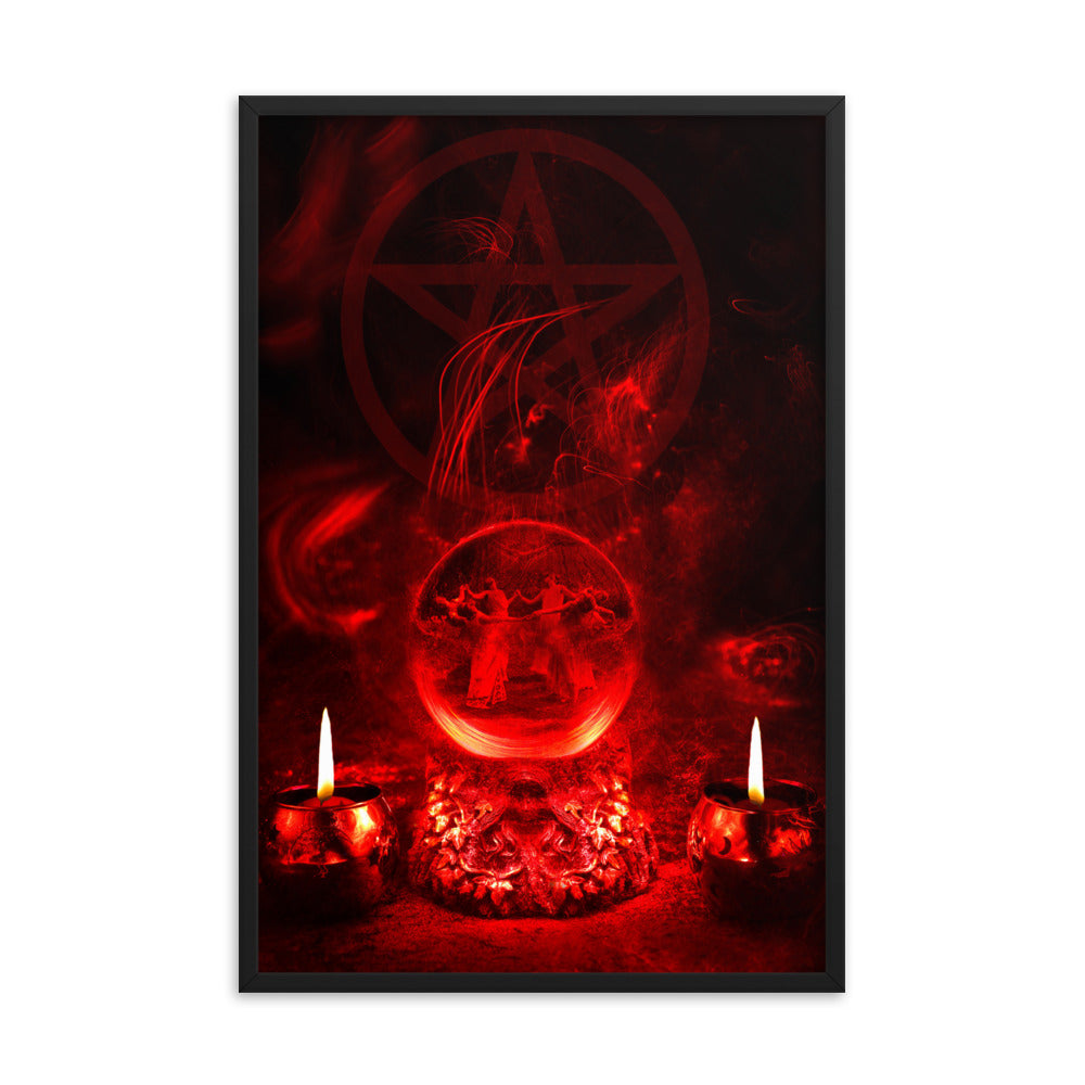 Dancing Witches Framed photo paper