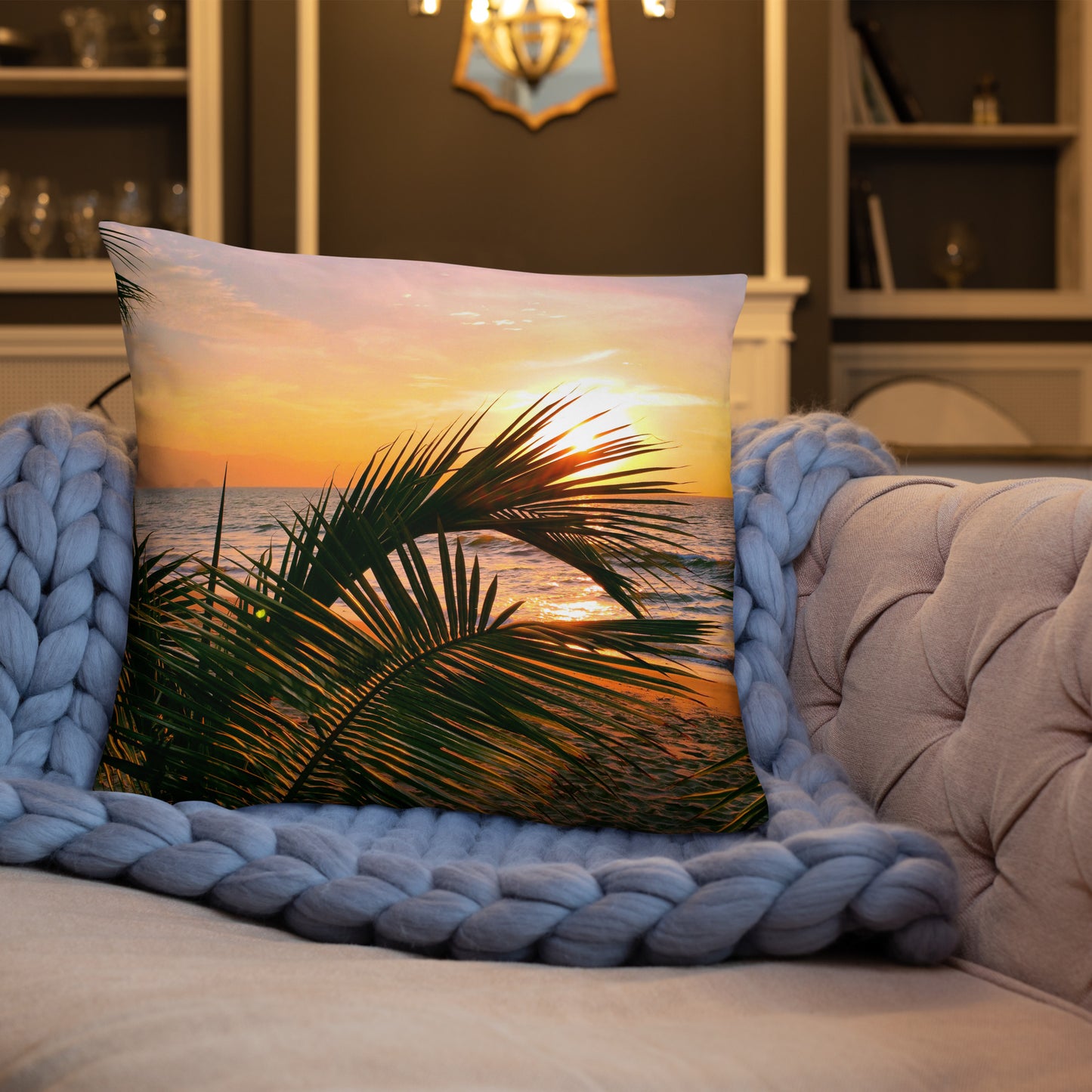 Golden Sunset Pillow