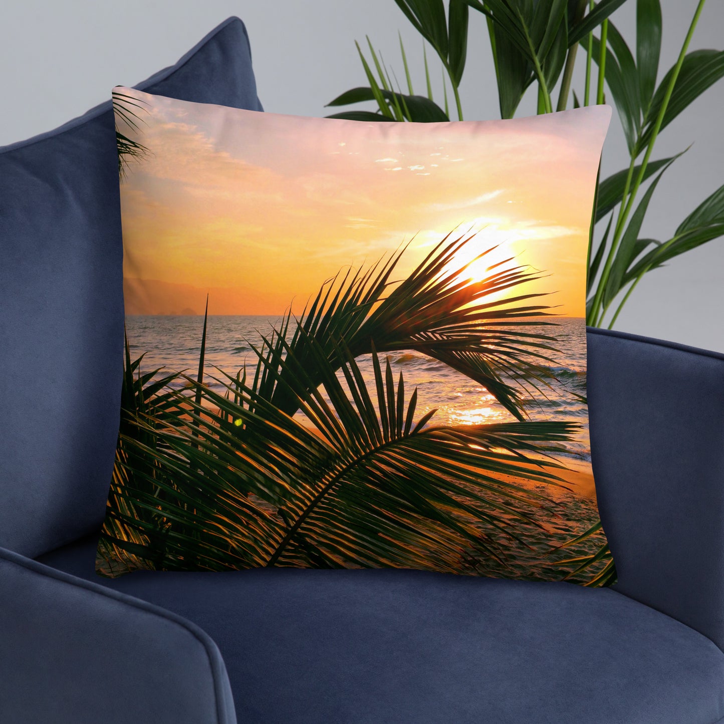 Golden Sunset Pillow