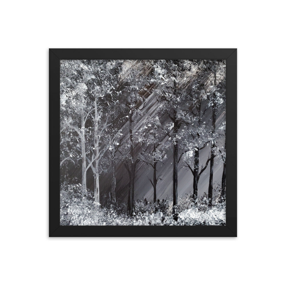 Snowy Forest Framed poster