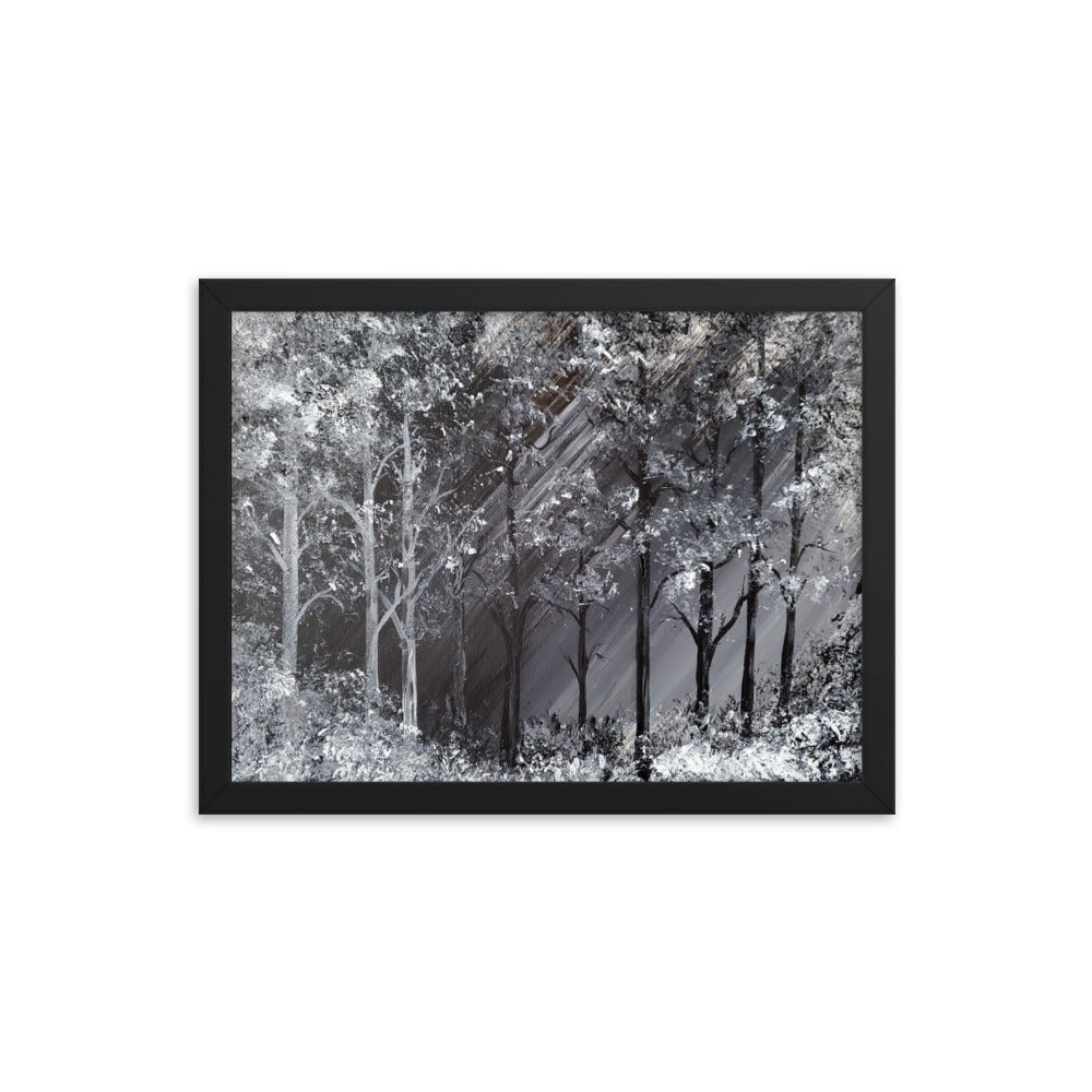 Snowy Forest Framed poster