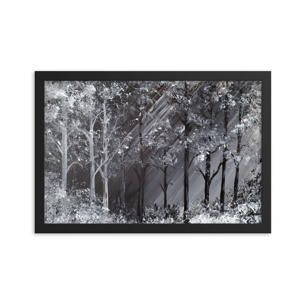 Snowy Forest Framed poster