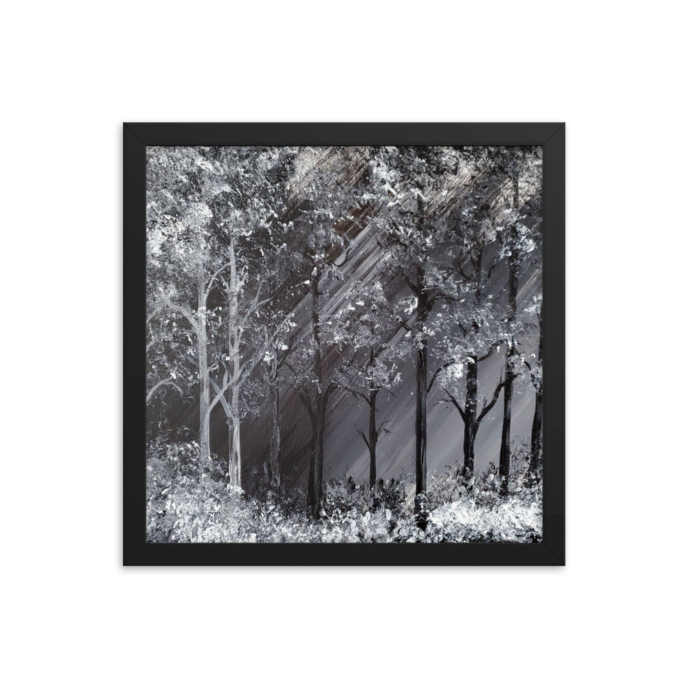 Snowy Forest Framed poster