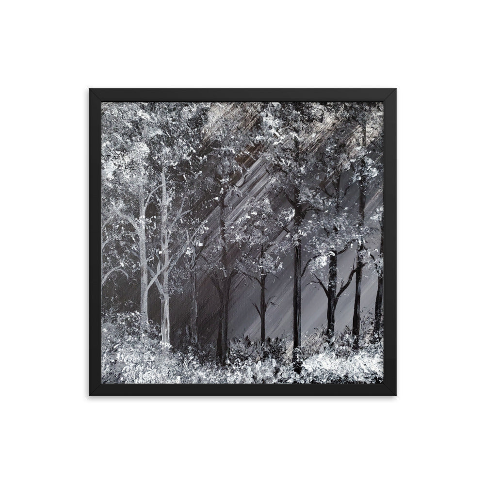 Snowy Forest Framed poster