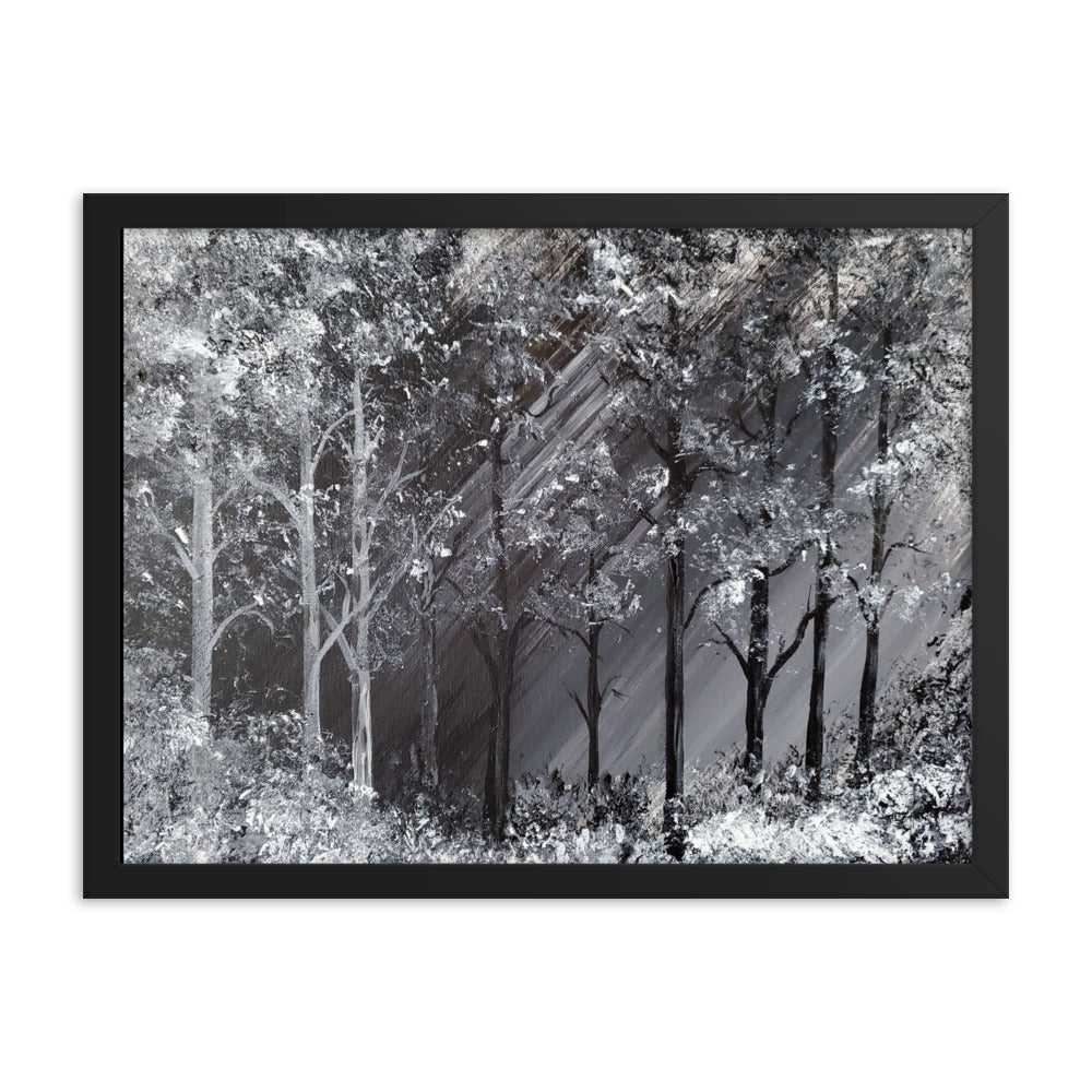 Snowy Forest Framed poster