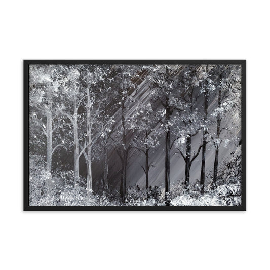 Snowy Forest Framed poster