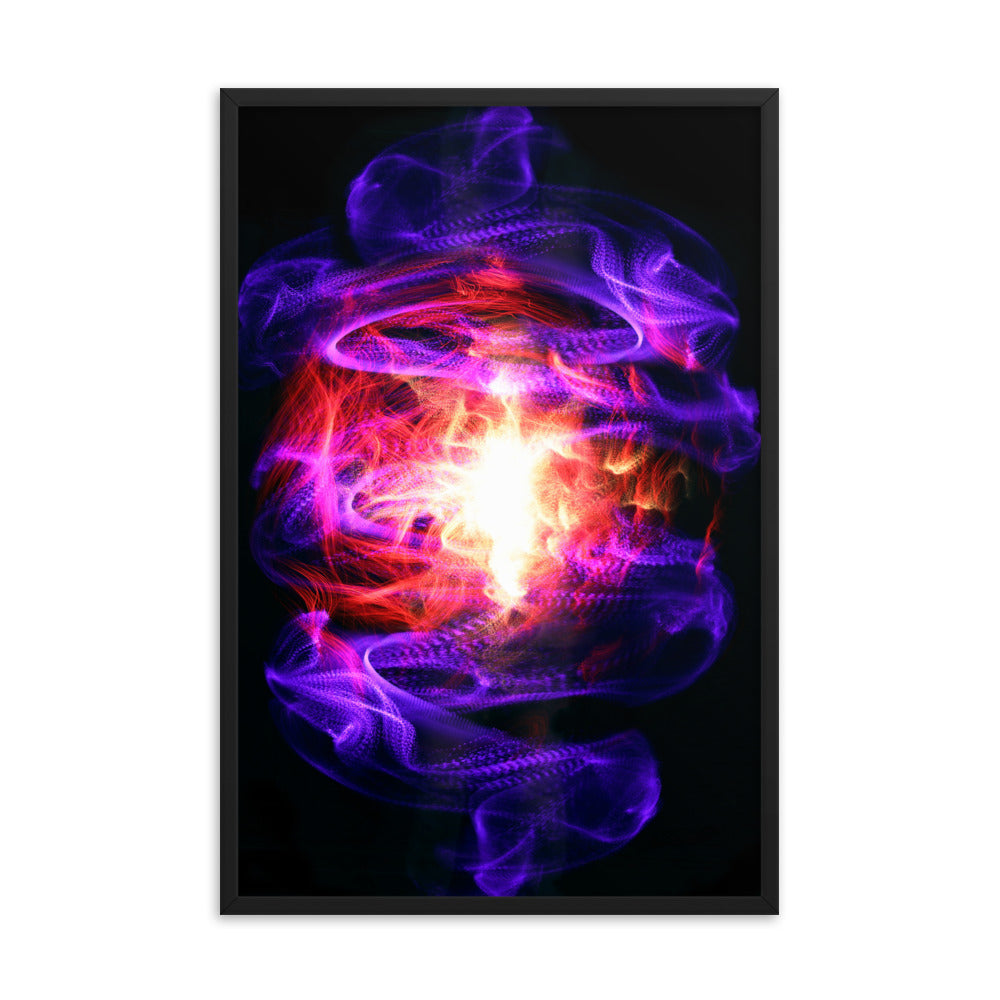 Color Bomb Framed poster