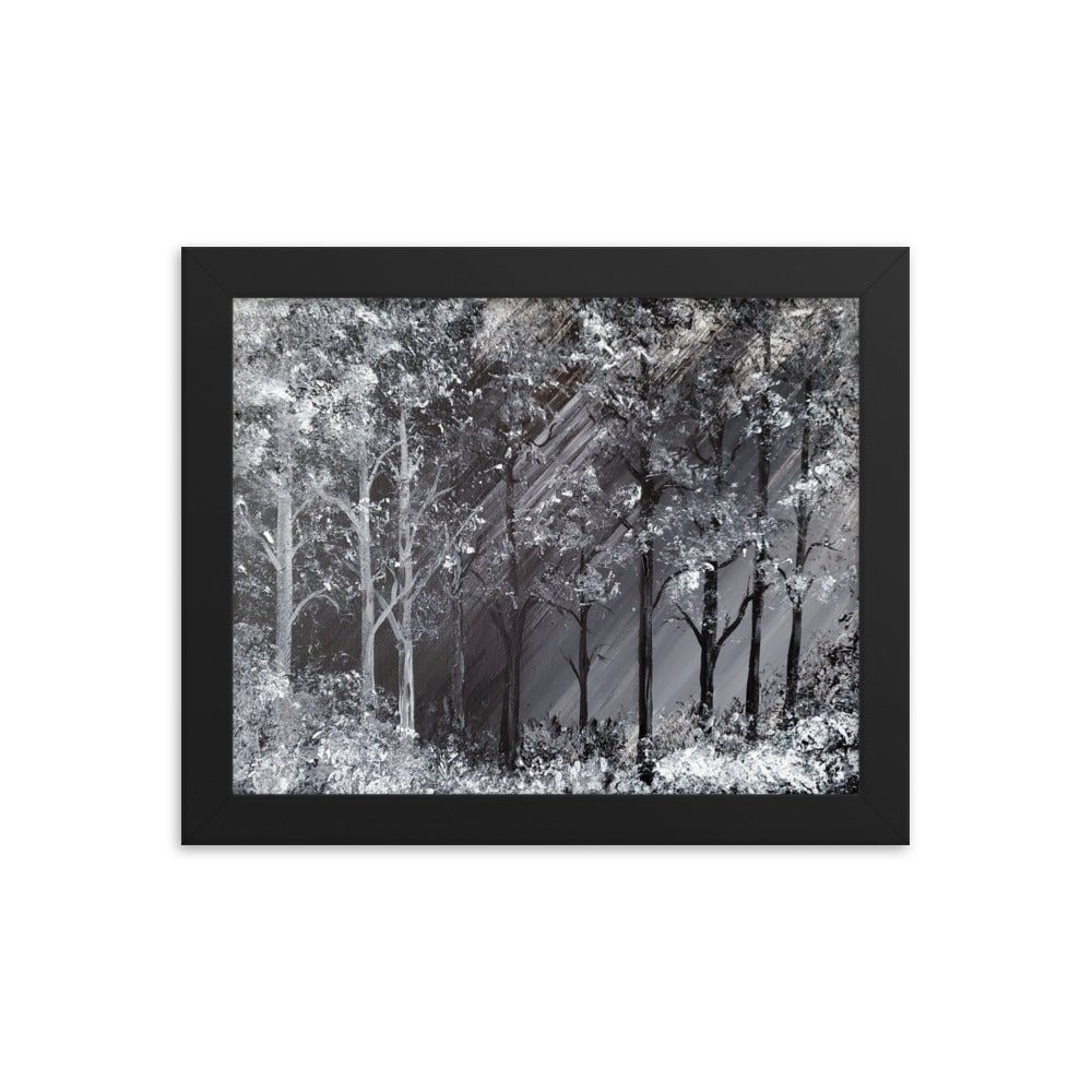 Snowy Forest Framed poster