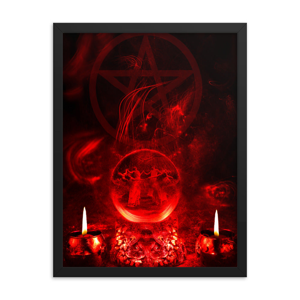 Dancing Witches Framed photo paper